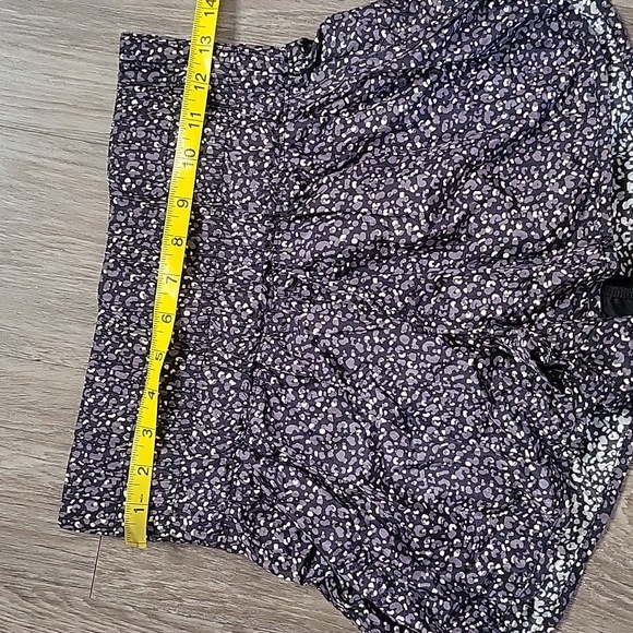 Free People Movement The Way Home Black Leopard Print High Waist Lined Shorts MD - Picture 13 of 15